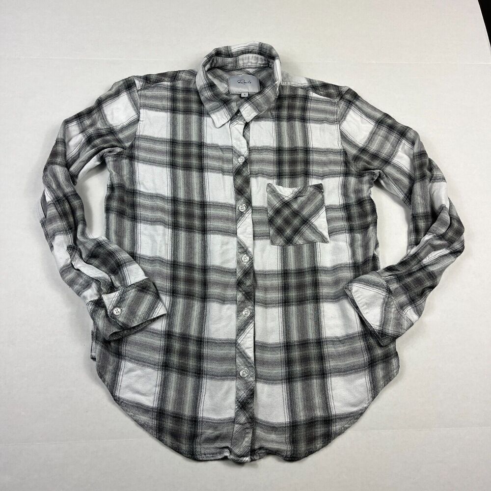 Rails Hunter Button Down Shirt Striped Soft Grunge Long Sleeve Casual Top SMALL